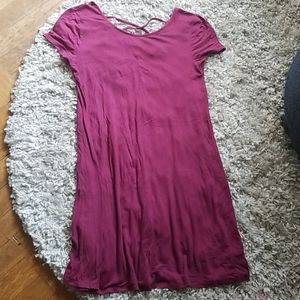 Mossimo XS Maroon Jersey Dress